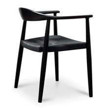 Load image into Gallery viewer, Full Black Hans Wegner Replica Dining Chair