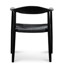 Load image into Gallery viewer, Full Black Hans Wegner Replica Dining Chair