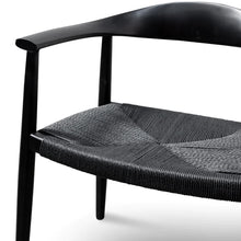 Load image into Gallery viewer, Full Black Hans Wegner Replica Dining Chair