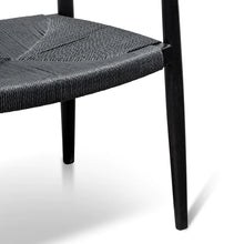 Load image into Gallery viewer, Full Black Hans Wegner Replica Dining Chair