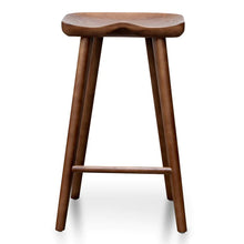 Load image into Gallery viewer, Walnut Wooden Bar Stool