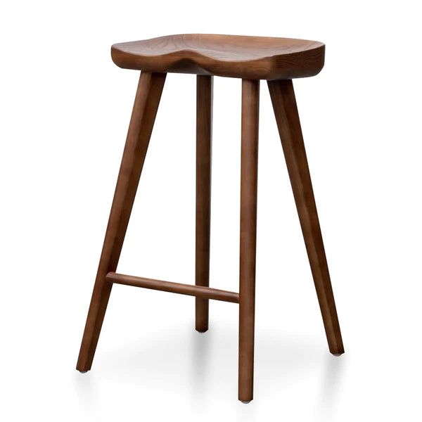 Walnut Wooden Bar Stool