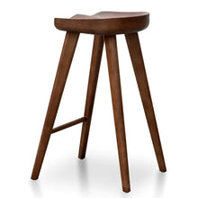 Load image into Gallery viewer, Walnut Wooden Bar Stool