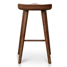 Load image into Gallery viewer, Walnut Wooden Bar Stool