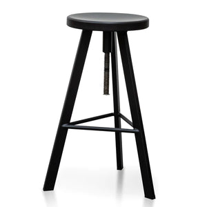 Black Steel Bar Stool