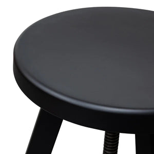 Black Steel Bar Stool