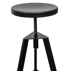 Black Steel Bar Stool