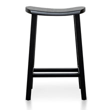Load image into Gallery viewer, Black Wooden Bar Stool