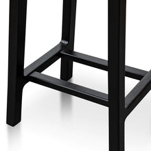 Load image into Gallery viewer, Black Wooden Bar Stool