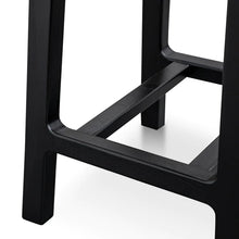 Load image into Gallery viewer, Black Wooden Bar Stool