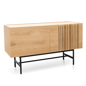 Natural Buffet Unit with Black Legs