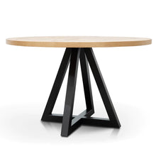 Load image into Gallery viewer, 1.25m Round Oak Dining Table