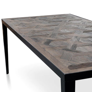 2.4m Dark Natural Dining Table