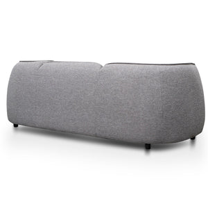 Graphite Grey Three-Seater Fabric Sofa