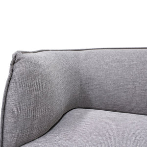 Graphite Grey Two-Seater Fabric Sofa