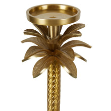 Load image into Gallery viewer, Gold Palm Candle Stick Large