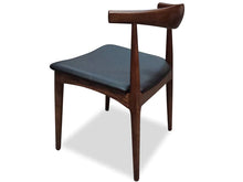 Load image into Gallery viewer, Dark Brown Elbow Dining Chair