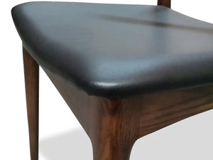 Dark Brown Elbow Dining Chair
