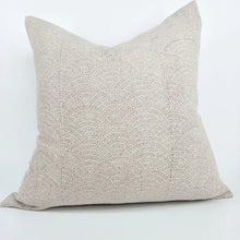 Load image into Gallery viewer, Arendal est. 2020 - Ochre Waves French Linen Cushion