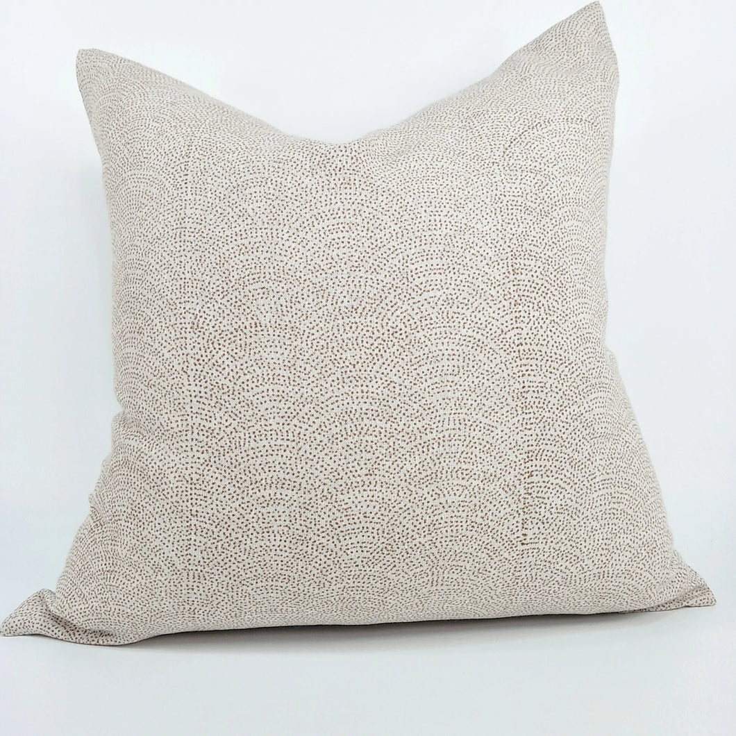 Arendal est. 2020 - Ochre Waves French Linen Cushion
