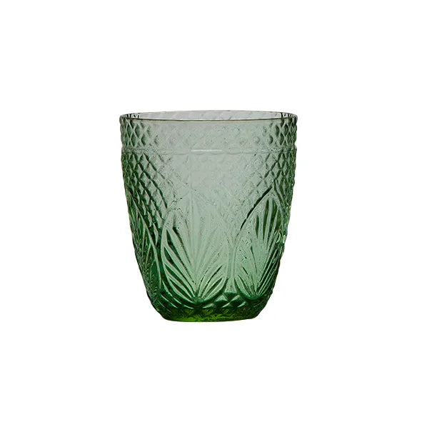 Green Vintage Glass Tumbler