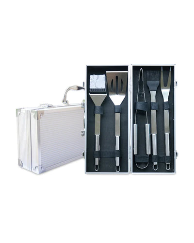 Men's Republic BBQ Tool Set - 5 Piece in Aluminium Case