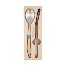 Load image into Gallery viewer, Laguiole Etiquette Salad Serving Set Ivory