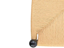 Load image into Gallery viewer, Black Dining Chair with Natural Seat
