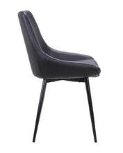 Load image into Gallery viewer, Black PU Dining Chair (Set of 2)