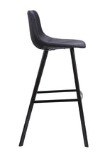 Load image into Gallery viewer, Black Fabric Bar Stool (Set of 2)