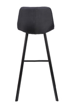 Load image into Gallery viewer, Black Fabric Bar Stool (Set of 2)