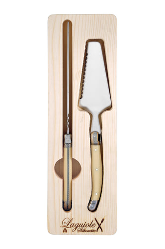 Laguiole Silhouette Cake Set Ivory
