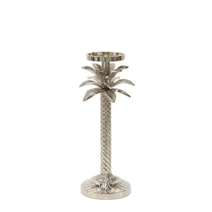 Silver Palm Candle Stick Small