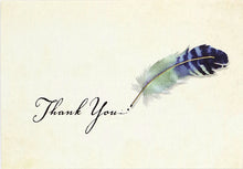 Load image into Gallery viewer, Watercolour Quill Thank You Card Set