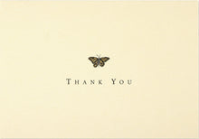 Load image into Gallery viewer, Gold Butterfly Thank You Card Set