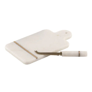 White Marble Serving Set For One