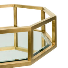 Load image into Gallery viewer, Gold Bar Cart with Mirror Shelves