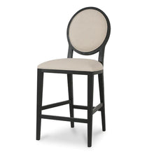 Load image into Gallery viewer, Light Beige Bar Stool with Black Frame