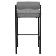 Load image into Gallery viewer, Grey Fabric Bar Stool (Set of 2)