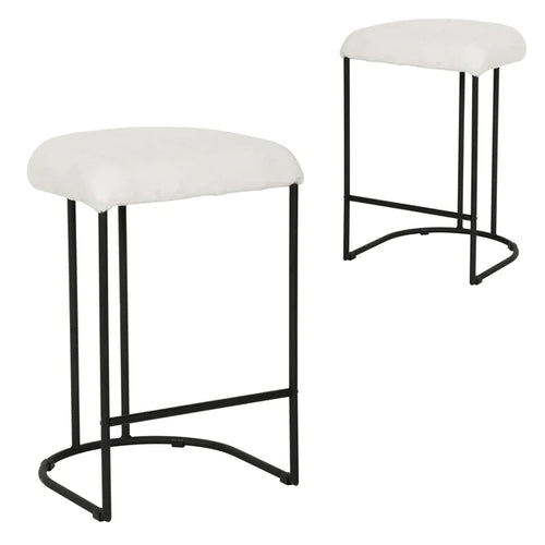 Rabbit White Bar Stool (Set of 2)