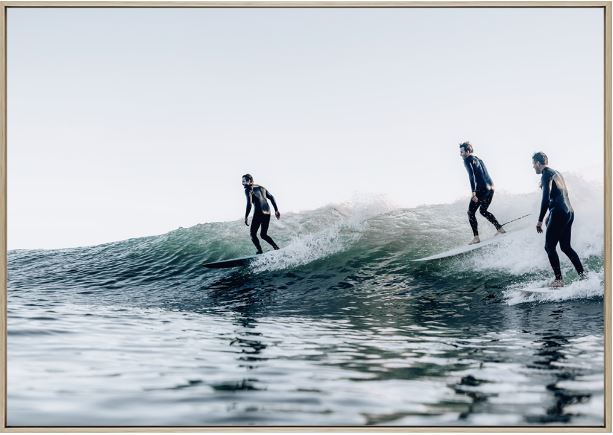 Beach Surfers Print