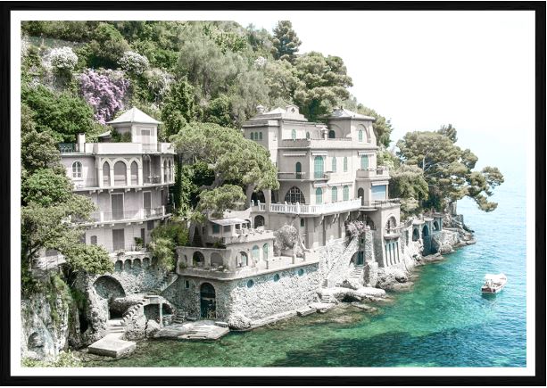 Blu Riviera Print