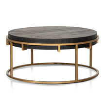 Load image into Gallery viewer, Round Coffee Table with Golden Base