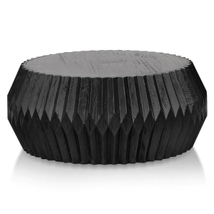 Brushed Black Wooden Coffee Table