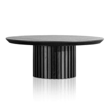 Load image into Gallery viewer, Black Wooden Round Coffee Table