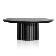 Load image into Gallery viewer, Black Wooden Round Coffee Table