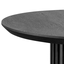 Load image into Gallery viewer, Black Wooden Round Coffee Table