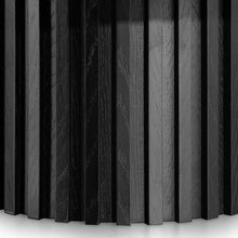 Load image into Gallery viewer, Black Wooden Round Coffee Table