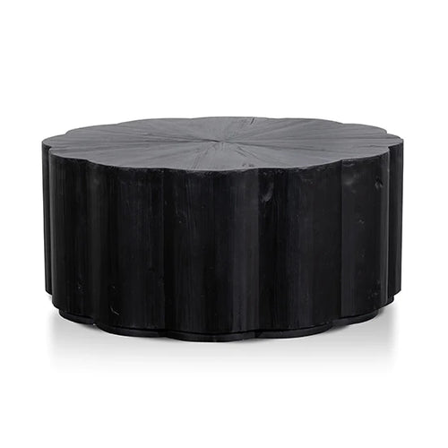 Full Black Round Coffee Table