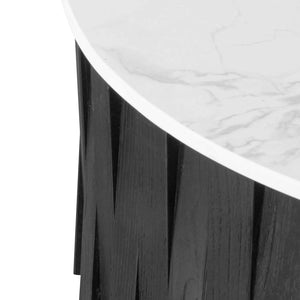 Black Round Marble Coffee Table